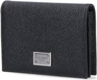 Dolce & Gabbana Zwarte Portemonnees met Portacarte Zwart Heren