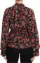 Dolce & Gabbana Zwarte Rose Print Bloemen Shirt Top Zwart Dames - Thumbnail 2