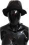 Dolce & Gabbana Zwarte Sequin Fedora Hoed Black Heren - Thumbnail 3