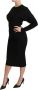 Dolce & Gabbana Zwarte Stretch Bodycon Sheath Jurk Black Dames - Thumbnail 2