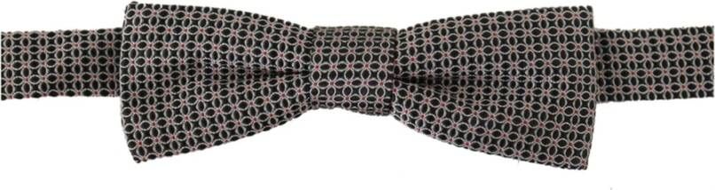 Dolce & Gabbana Zwarte Zijden Strikdas met Verstelbare Nekband Zwart Heren