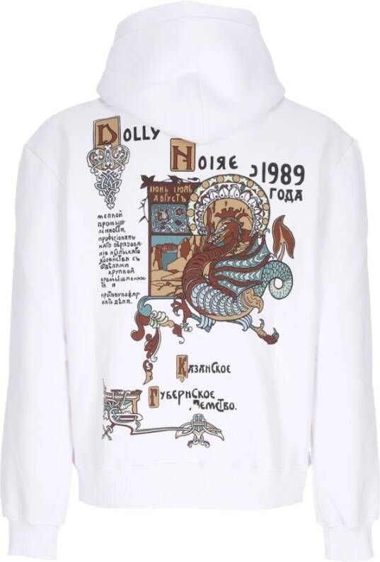 Dolly Noire Ancient Dragon Hoodie voor mannen Wit Heren