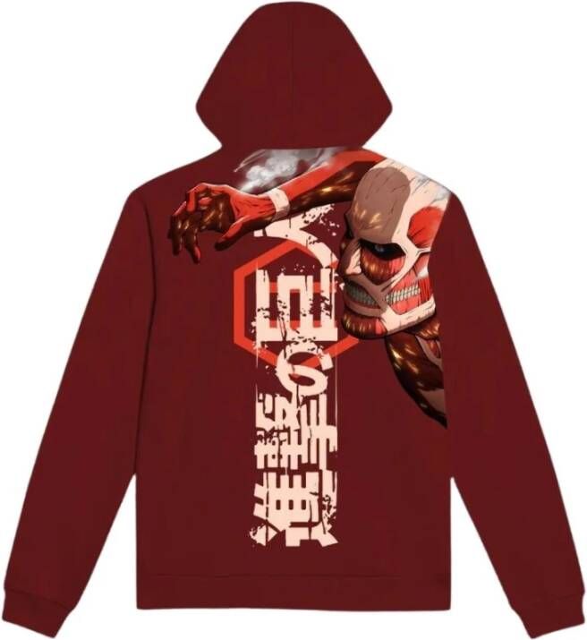 Dolly Noire Attack on Titan Hoodie Red Heren