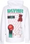Dolly Noire Witte Lichtgewicht Hoodie met Kangoeroezak White Heren - Thumbnail 2