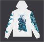 Dolly Noire Ninja Rabbit Lichtgewicht Hoodie Wit White Heren - Thumbnail 2
