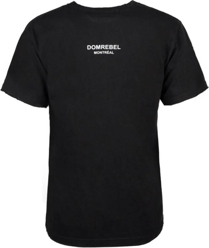 Domrebel Grafische Print Unisex T-shirt Black Heren