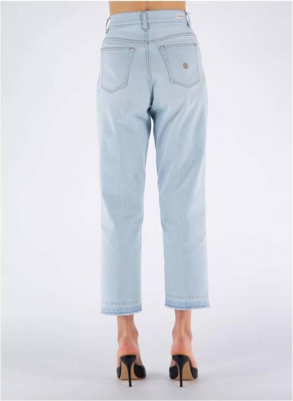 Don The Fuller Light Blue Cotton Jeans & Pant Blauw Dames