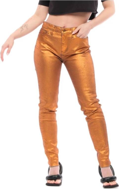 Don The Fuller Skinny Trousers Oranje Dames