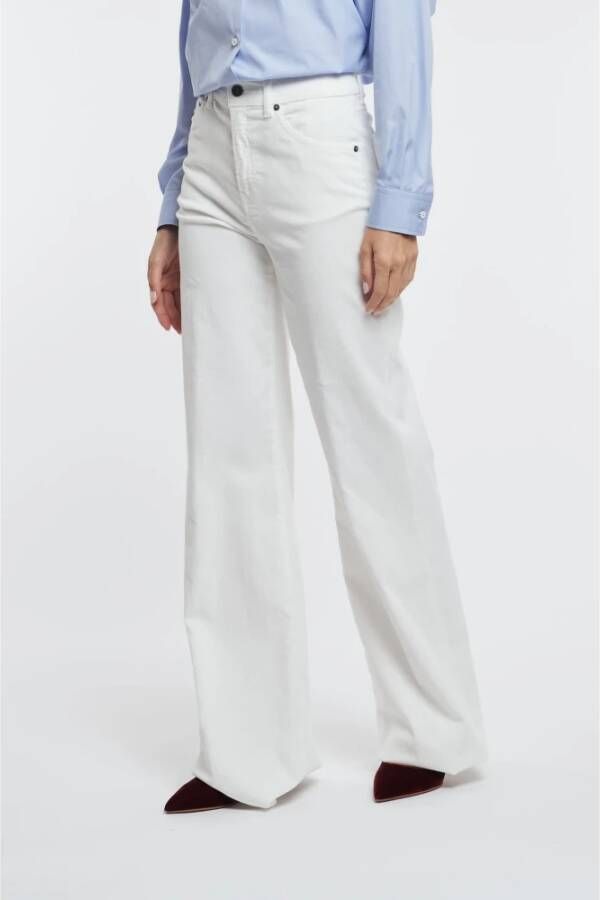 Dondup Amber Broek Wit Dames