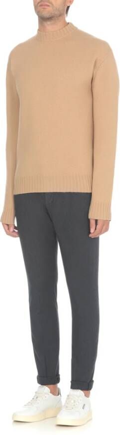 Dondup Blauwe Katoenen Broek met Riemlussen Blue Heren