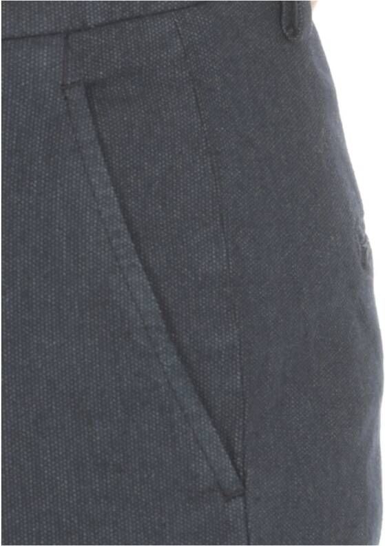 Dondup Blauwe Katoenen Broek met Riemlussen Blue Heren