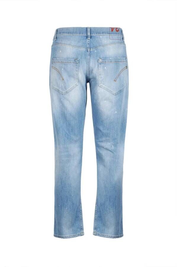 Dondup Cropped Jeans Blauw Heren