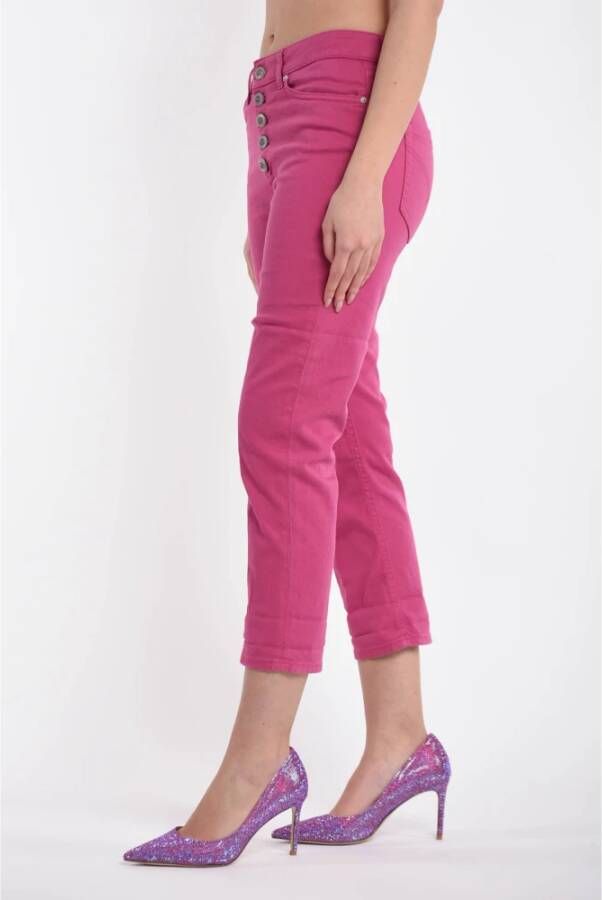 Dondup Cropped Trousers Roze Dames