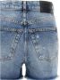 Dondup Stella Regular Fit Hoge Taille Denim Shorts Blue Dames - Thumbnail 6