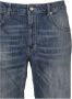 Dondup Regular Fit Lage Taille Denim Shorts Blue Heren - Thumbnail 2