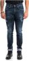 Dondup Slim-Cut Opgerolde Zoom Distressed Jeans Blue Heren - Thumbnail 5