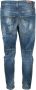 Dondup Groene Gestikte Denim Jeans met Artistieke Details Blue Heren - Thumbnail 4