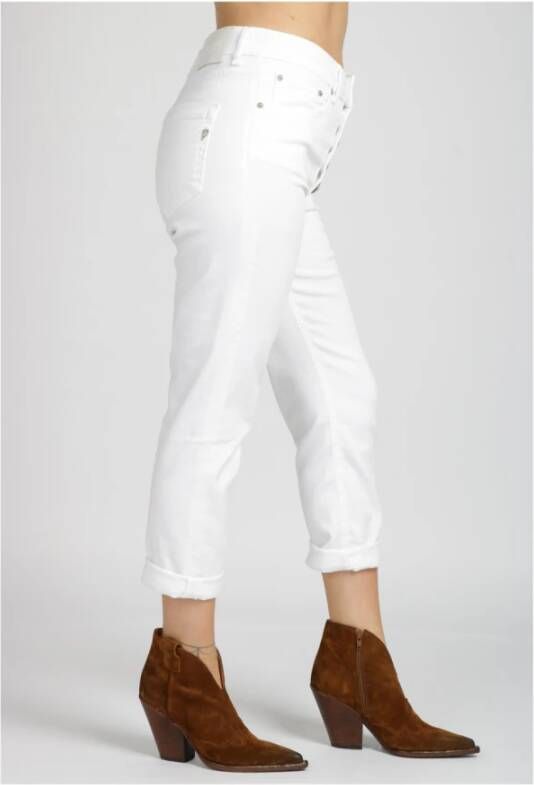 Dondup Korte Denim Jeans White Dames