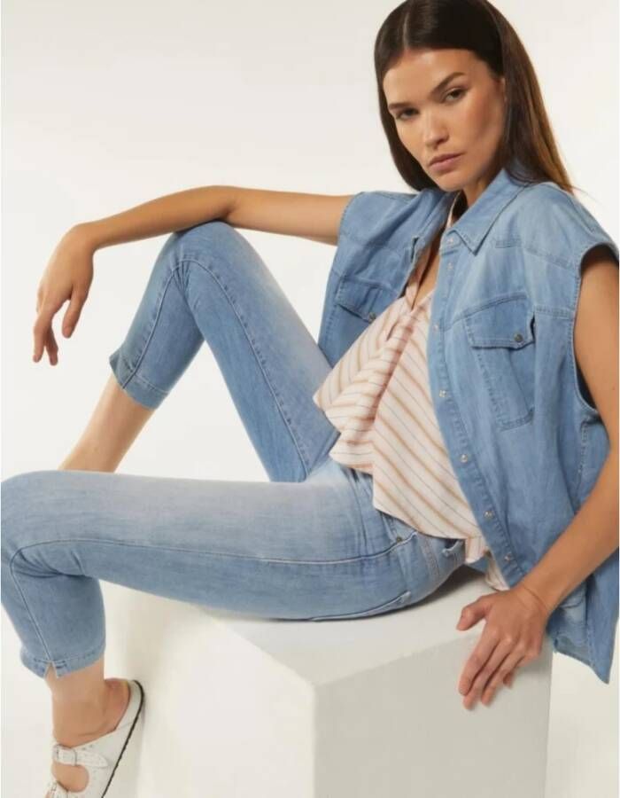 Dondup Rose Skinny Jeans Blue Dames
