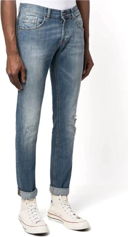Dondup Slim-fit Jeans Blauw Heren