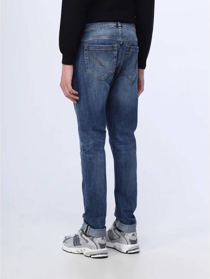 Dondup Slim-fit Jeans Blauw Heren