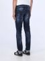 Dondup Slim-Cut Opgerolde Zoom Distressed Jeans Blue Heren - Thumbnail 3