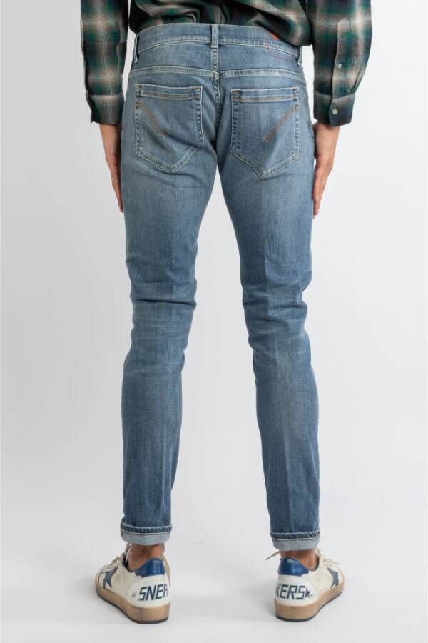Dondup Slim-fit Jeans Blauw Heren