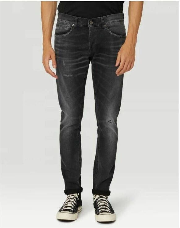 Dondup Slimfit-jeans Zwart Heren