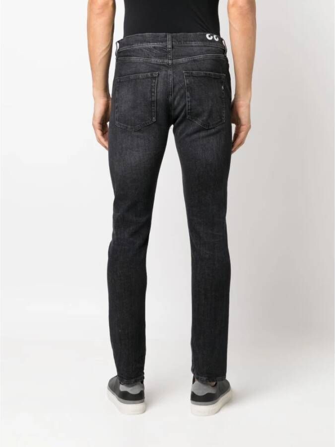 Dondup Slim-fit Jeans Zwart Heren