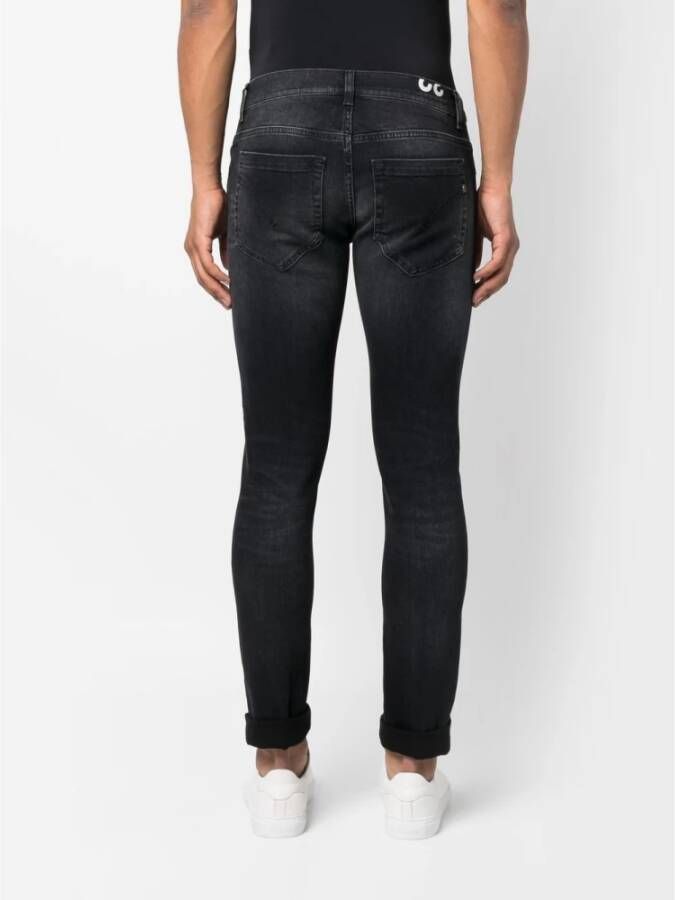 Dondup Slimfit-jeans Zwart Heren
