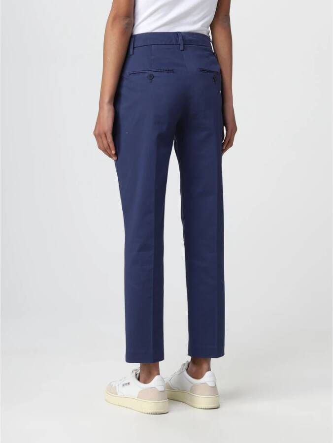 Dondup Slim-fit Trousers Blauw Dames