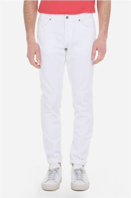 Dondup Slim-fit Trousers Wit Heren