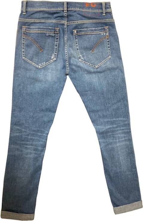 Dondup Slim-Fit Jeans voor stijlvol comfort Blue Heren