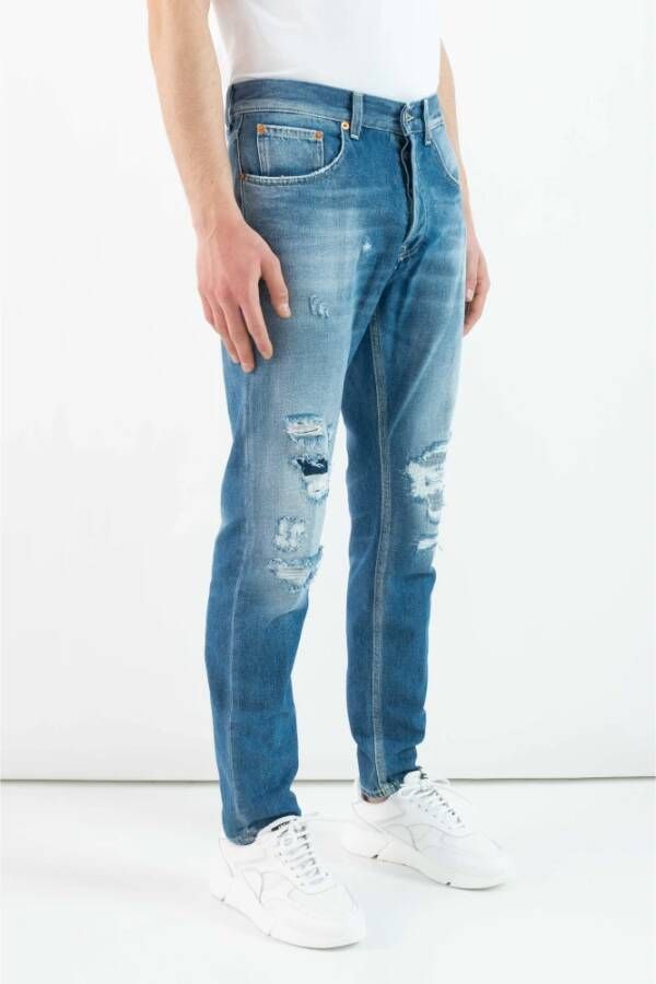 Dondup Stijlvolle Slim-fit Jeans voor Mannen Blue Heren