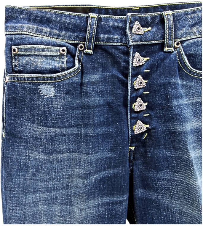 Dondup Straight Jeans Blauw Dames