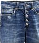 Dondup Blauwe Katoenen Jeans met Juweelknopen Blue Dames - Thumbnail 7