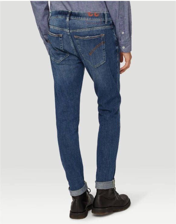 Dondup Rechte spijkerbroek Blauw Heren