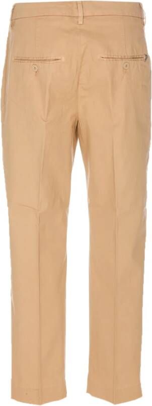 Dondup Straight Trousers Beige Dames