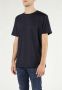 Dondup Regular Fit Katoenen T-Shirt met Voorlogo Blue Heren - Thumbnail 3
