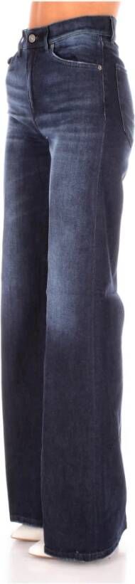 Dondup Wide Jeans Blauw Dames