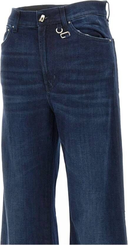 Dondup Wide Jeans Blauw Dames