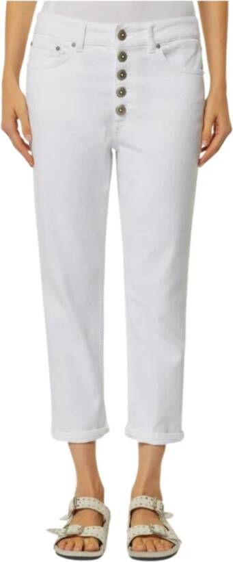 Dondup Witte Jeans voor Dames Onderscheidende en Stijlvolle Look Wit Dames