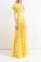 Doris S Bianco Spino lange jurken Yellow Dames - Thumbnail 2