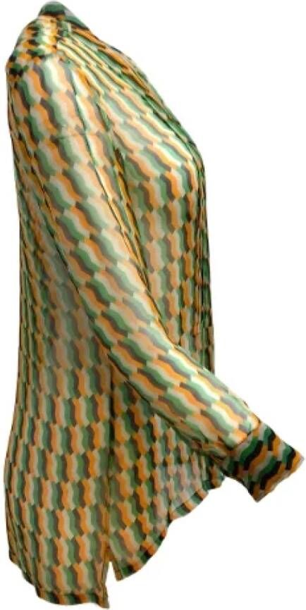 Dries van Noten Pre-owned Silk tops Groen Dames