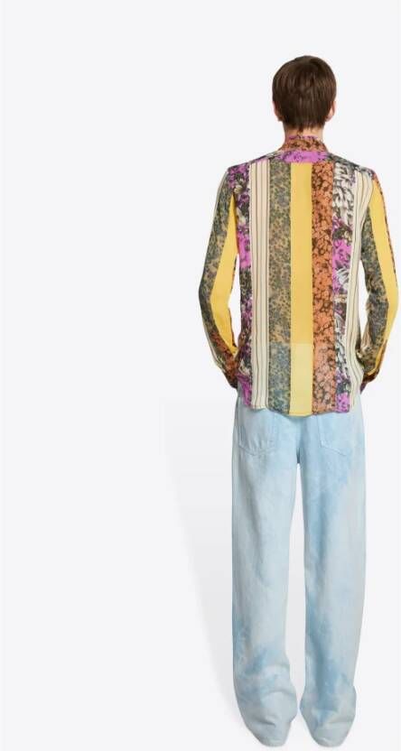 Dries Van Noten Straight Jeans Blauw Heren