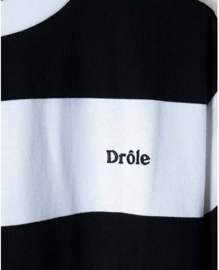 Drole de Monsieur Marinière T-Shirt Zwart Heren