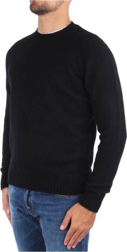 Drumohr D8W103G 690 Sweaters Man Black Zwart Heren