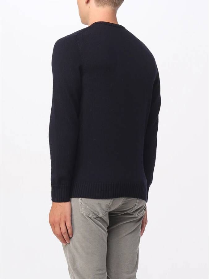 Drumohr Round-neck Knitwear Blauw Heren