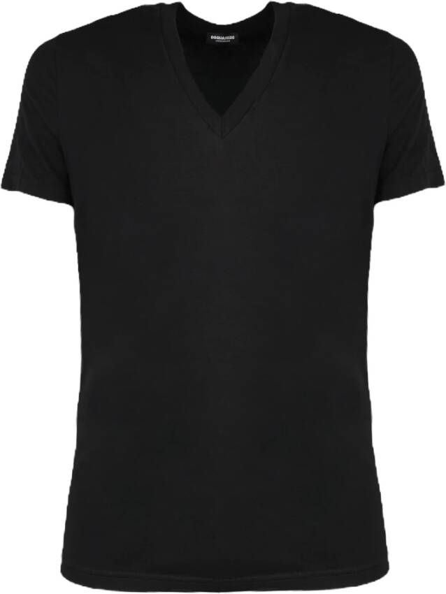 Dsquared2 2-Pack Ondergoed T-Shirt Zwart Heren