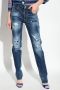 Dsquared2 Blauwe Skinny Fit Jeans met Vernielde Details Blauw Dames - Thumbnail 3